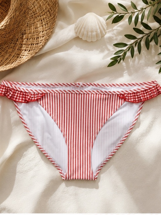 aerie Other - NWT Aerie Seersucker Ruffle Bikini Bottom